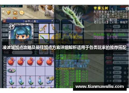 凌波城加点攻略及最佳加点方案详细解析适用于各类玩家的推荐搭配
