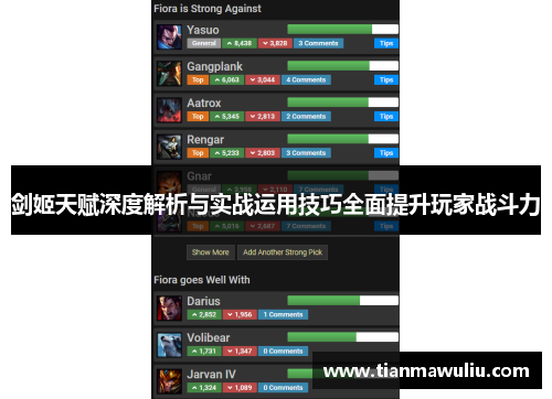 剑姬天赋深度解析与实战运用技巧全面提升玩家战斗力
